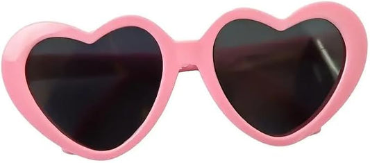 Pink Pet Heart Sunglasses Photos Props Cute Pet Dog Sunglasses Cat Glasses Sun Flower Glasses Pets Party Decor for Small Dogs Cat Accessories Cute Pet Dog Sunglasses