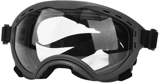 Dog Goggles, Anti-UV Sunglasses for Medium to Large Dogs, Windproof Dustproof Snowproof Eye Protection with Soft Frame for Outdoor Activities