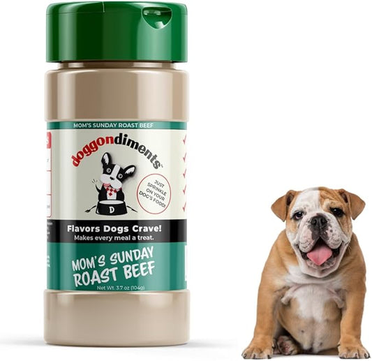 Mom's Sunday Roast Beef Dog Food Topper, Fun People Food Flavors, Made in USA