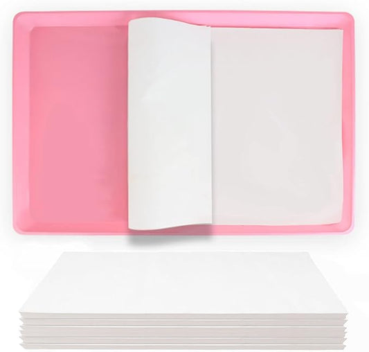 ZIQON 100 Pcs Bird Cage Liner Papers Big Size Cage Paper Liners Disposable Cage Paper Liners Precut Absorbent Cushion Pad Mat Accessories for Pet Bird Parrot