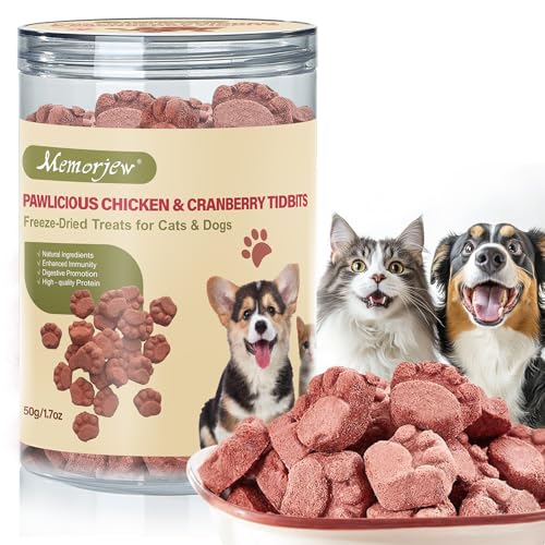 memorjew-freeze-dried-chicken-cranberry-blend-for-cats-dogs-natural-dental-care-nutritious-pet-food-1-7oz