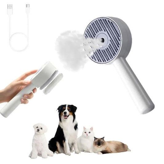 Cat Steam Brushï¼?3 In 1 Cat Brush，Quickly Clean Your Pet's Fur，Anti-Static Pet Spray Hair Removal Comb，Suitable for pets such as cats, dogs, rabbits, etc.