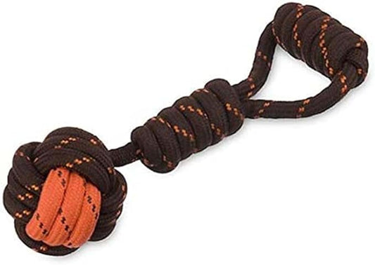 P.L.A.Y. Cute Outdoor Dog Toys - Scout & About Tug Ball Rope Toy, Great for Puppies & Small, Medium, Large Dogs - Machine Washable, Ultra-Durable, Good for Agility Training, Tugging, Fetch (Small)