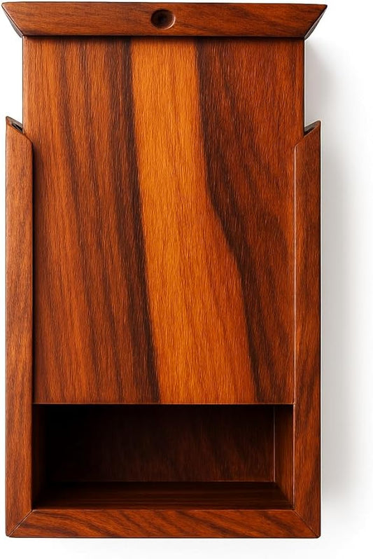 TOSQP27 Wooden Cremation Urn for Pet Dogs & Cats ??Handcrafted Solid Rosewood Memorial Keepsake Box with Slide-Top Lid, Secure Ash Storage, Smooth Finish, Small Pet Urn