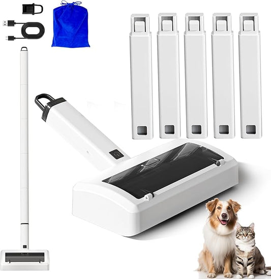 Electric Pet Hair Remover, Lint Roller for Pet Hair Removal, Quamkar Dog and Cat Lint Remover for Clothes, Furniture, Carpet