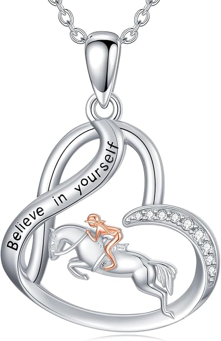 Dragonfly/Butterfly/Elephant/Hummingbird/Axolotl/Horse/Panda/Bee necklace for Women 925 Sterling Silver Heart Pendant Necklace Animal Jewelry Gifts for Women