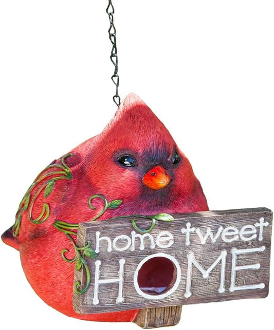 Topadorn Bird Houses for Outdoors Wild Bird Nesting, Decorative Resin Bird Houses for Yard Garden Decor