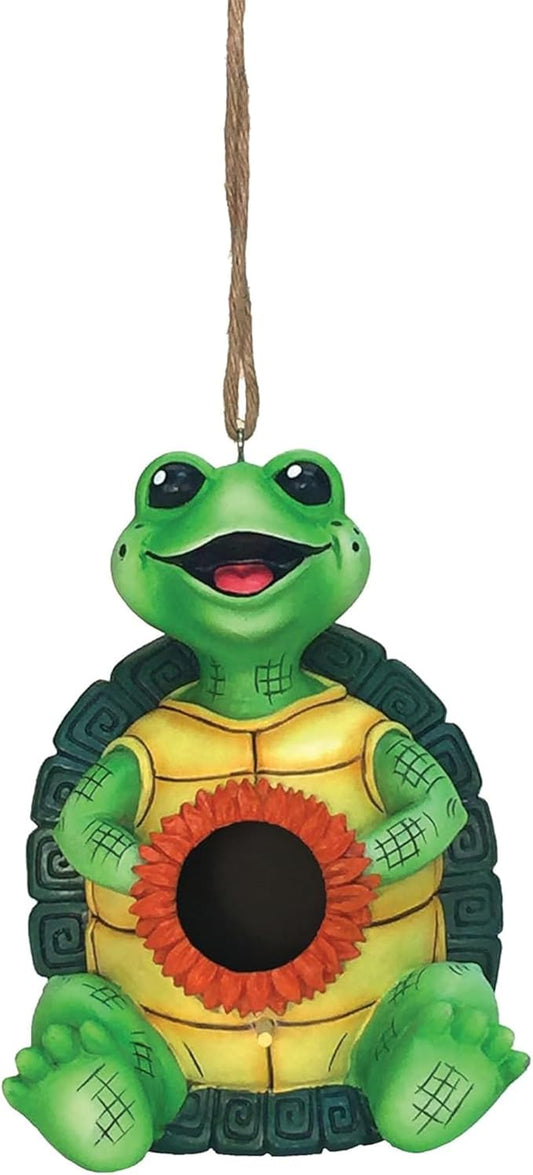 Spoontiques - Birdhouse - Garden Décor - Decorative Bird House for Yard and Garden Decoration - Hanging Novelty for Outdoor Patio - Turtle Birdhouse