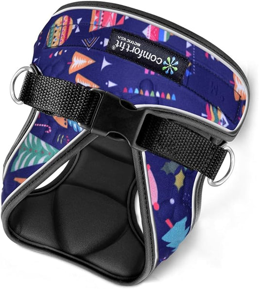 Comfort Fit Dog Harness for Small Medium Large Dogs No Pull Adjustable Pet Harness Easy Control Soft Padded Step in Dog Cat Harness for Walking Running Training All Weather Premium Dog Vest