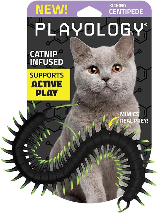 Playology Cat Toys | Catnip Toy Centipede Cat Toys for Indoor Cats | Toy Made from Non Toxic Materials
