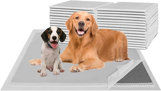 Activated Carbon Puppy Pads 30"x26" (40-Count), Charcoal Dog Pads Extra Large, Disposable XL Dog Pee Pads for Potty Training, Leak-Proof Pet Pads for Whelping Puppies, Kittens, Rabbits