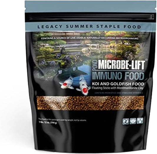 MICROBE-LIFT MLLIMD Immuno Stimulant Fish Food Sticks for Ponds, Water Gardens, and Fountains, Safe for Live Goldfish and Koi, 1.75 Pounds