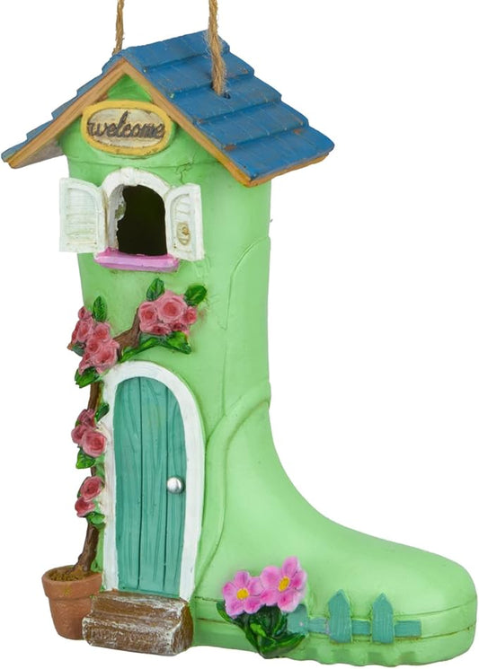 Yinns Birdhouse, Hanging Bird House for Wild Bird Outside Decorative Rain Boot Bird House for Home Garden Decor