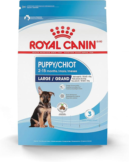 Royal Canin Size Health Nutrition Large Puppy Dry Dog Food, 40 lb Bag