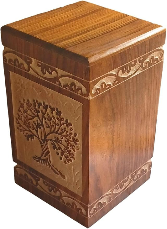 TOSQP27 Cremation Urn for Human Ashes Female Male Adult Funeral Burial Urns Men Women Child, Pets Cat Dog Decorative Memorial