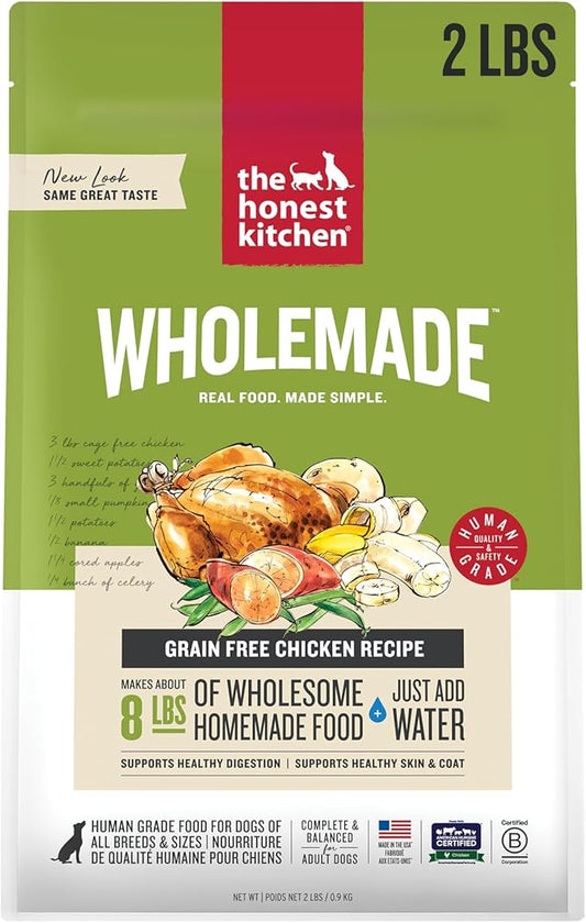 The Honest Kitchen Wholemade??Dehydrated Grain Free Chicken Dog Food, 2 lb Bag