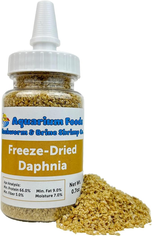 Aquatic Foods Inc. Freeze-Dried Daphnia for All Freshwater's, Marine's, Baby Pond Fish, Invertebrates, Corals, Anemones, All Tiny Nano, Fry and Babies??.7oz Sm Squeeze Bottle