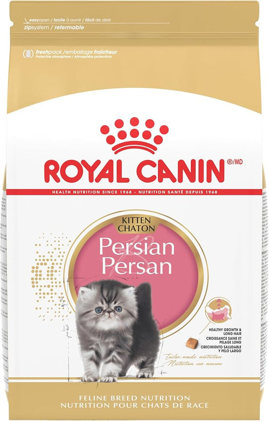 Royal Canin Feline Breed Nutrition Persian Kitten Dry Cat Food, 3 lb Bag