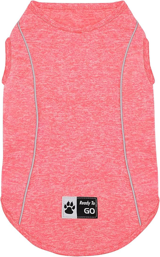 KYEESE Dog Shirts Quick Dry Reflective Lightweight Soft T-Shirt Tank Top Breathable Sleeveless Vest Stretchy Dog Apparel