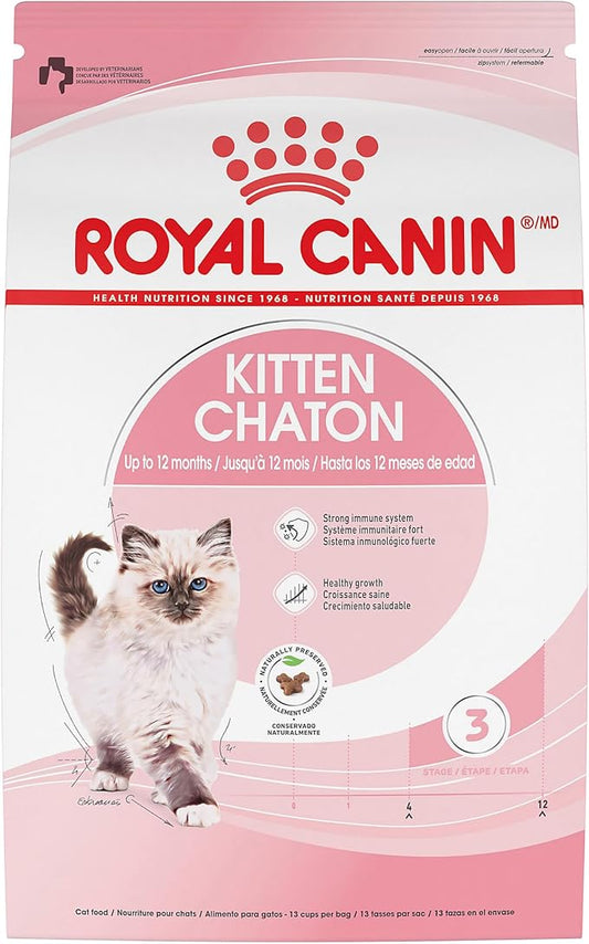 Royal Canin Feline Health Nutrition Kitten Dry Cat Food, 3 lb Bag