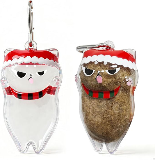 UTEE Cat Hair Keepsake Locket, Pet Hair Memory Charm for Cats, Transparent Fur Storage Pendant, Memorial Gift for Cat Owners