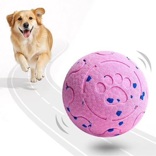 Dog Balls: Interactive Dog Ball Auto Rolling - Interactive Dog Toys for Aggressive Chewers - Bouncy & Throwable, Type-C Rechargeable, Washable, for Small & Medium & Large Dogs ??Pink
