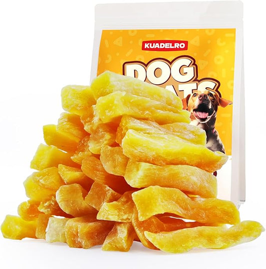 Sweet Potato Dog Treats, Healthy Natural Training Treats for Dog Snacks Low Fat Soft Chews for Small Medium Large Breed 10.54oz