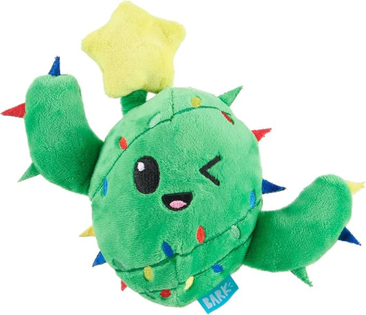 Barkbox Consuela The Christmas Cactus Dog Toy ??Plush Rip & Reveal Holiday Toy with Whip-N-Flip Arms, Fluffy Stuffing & Hidden Spiky Ball Squeaker ??Festive Play for Large Dogs