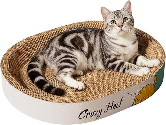 Pet Scratching Board Cat Scratch Pad for Indoor Sleeping (19.7" L x 13.8" W x 3.5" H)