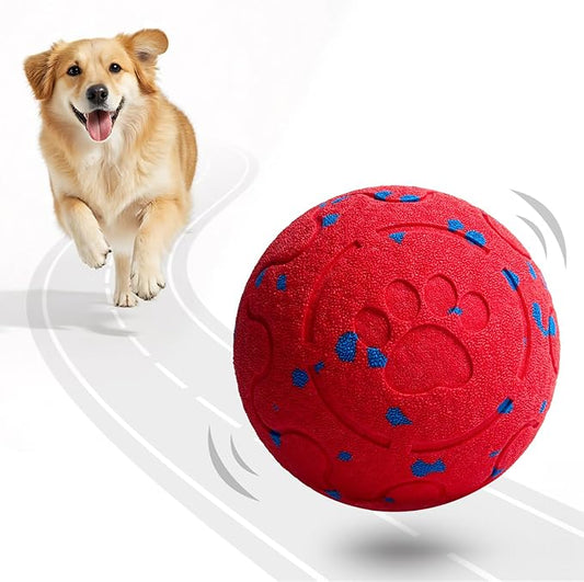 Dog Balls: Interactive Dog Ball Auto Rolling - Interactive Dog Toys for Aggressive Chewers - Bouncy & Throwable, Type-C Rechargeable, Washable, for Small & Medium & Large Dogs ??Red