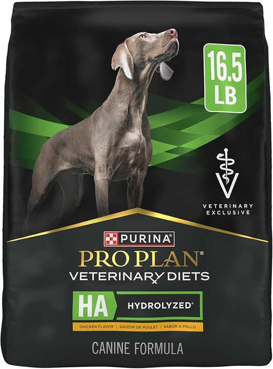 Purina Pro Plan Veterinary Diets HA Hydrolyzed Protein Dog Food Dry Chicken Flavor Formula - 16.5 lb. Bag