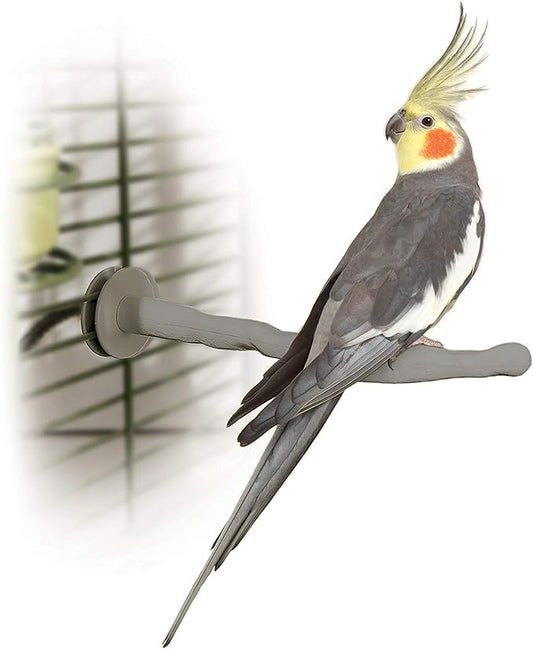 K&H Pet Products Thermo-Perch Heated Bird Perch for Cage, Bird Cage Accessory, Exotic Avian Warming Post for Small/Medium Feathered Friends Like Parakeet, Cockatiel, Canary - Small 1 X 10.5in 12V