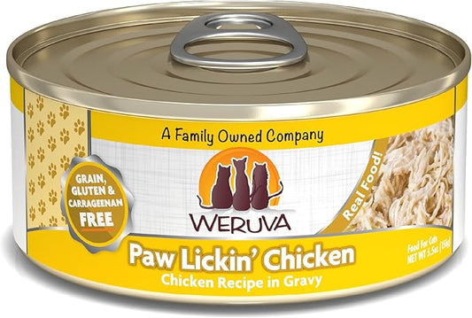 Weruva Classic Cat Food, Paw Lickin??Chicken with Chicken Breast in Gravy, 5.5oz Can (Pack of 24)