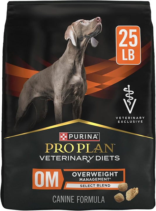 Pro Plan Veterinary Diets Purina OM Select Blend Overweight Management with Chicken Canine Formula Dry Dog Food - 25 lb. Bag
