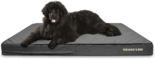 The Dog?™s Bed Orthopedic Memory Foam Dog Bed, XXXL Grey & Black, Waterproof, Supportive Dog Bed with Replaceable Covers, Veterinary Approved