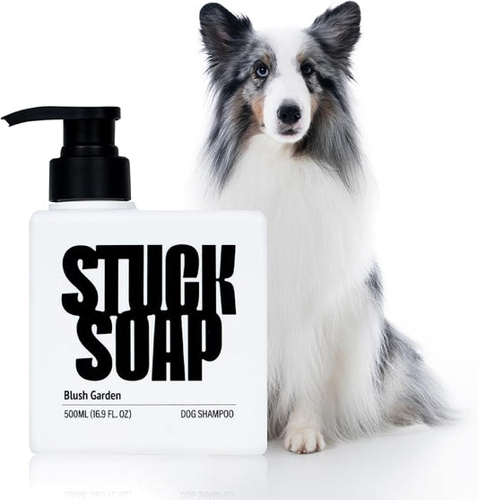 Vegan Dog Shampoo Premium K-Beauty Inspired Gentle Dog Shampoo for Sensitive Skin with Green Tea, Camellia Oil & Centella Asiatica, Elegantly Scented, Natural Pet Wash (Blush Garden)