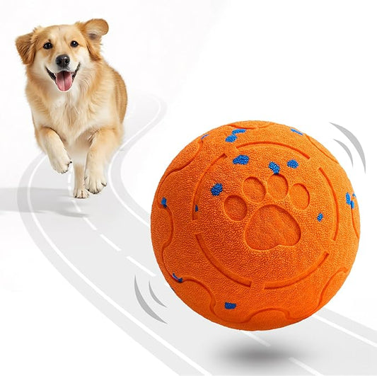 Dog Balls: Interactive Dog Ball Auto Rolling - Interactive Dog Toys for Aggressive Chewers - Bouncy & Throwable, Type-C Rechargeable, Washable, for Small & Medium & Large Dogs ??Orange