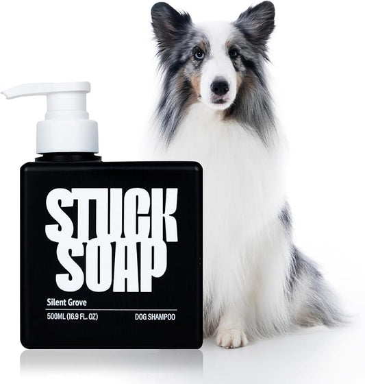 Vegan Dog Shampoo Premium K-Beauty Inspired Gentle Dog Shampoo for Sensitive Skin with Green Tea, Camellia Oil & Centella Asiatica, Elegantly Scented, Natural Pet Wash (Silent Grove)