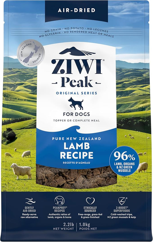 ZIWI Peak Air-Dried Dog Food ??Lamb - All Natural, High Protein, Grain Free, Limited Ingredient w/ Superfoods (35.2oz)