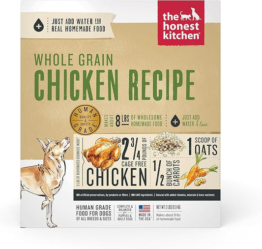 The Honest Kitchen Dehydrated Whole Grain Chicken Dog Food, 2 lb Box