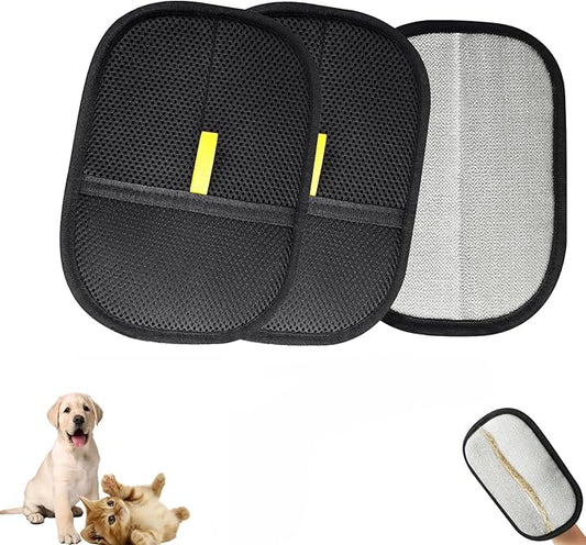 3Pcs Pet Hair Removal Glove, Electrostatic Pet Hair Gloves,Reusable Pet Hair Remover Glove, Pet Hair Removal Tool,Dog Hair Remover Grooming Glove,Suitable for Clothes,Carpet,Sofa.