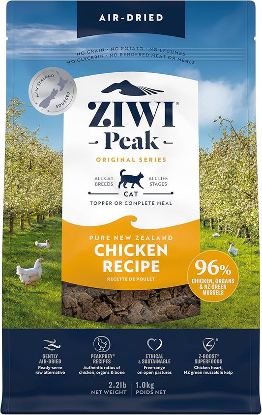 ZIWI Peak Air-Dried Cat Food ??Chicken - All Natural, High Protein, Grain Free, Limited Ingredient w/ Superfoods (35.2oz)