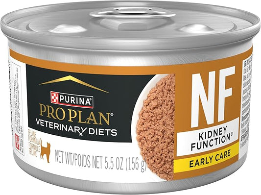 Purina Pro Plan Veterinary Diets NF Kidney Function Early Care Feline Formula Adult Wet Cat Food Pate - (Pack of 24) 5.5 oz. Cans