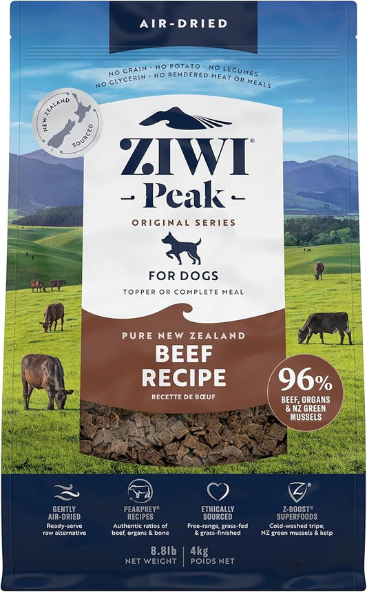 ZIWI Peak Air-Dried Dog Food ??Beef - All Natural, High Protein, Grain Free, Limited Ingredient w/ Superfoods (140.8oz)