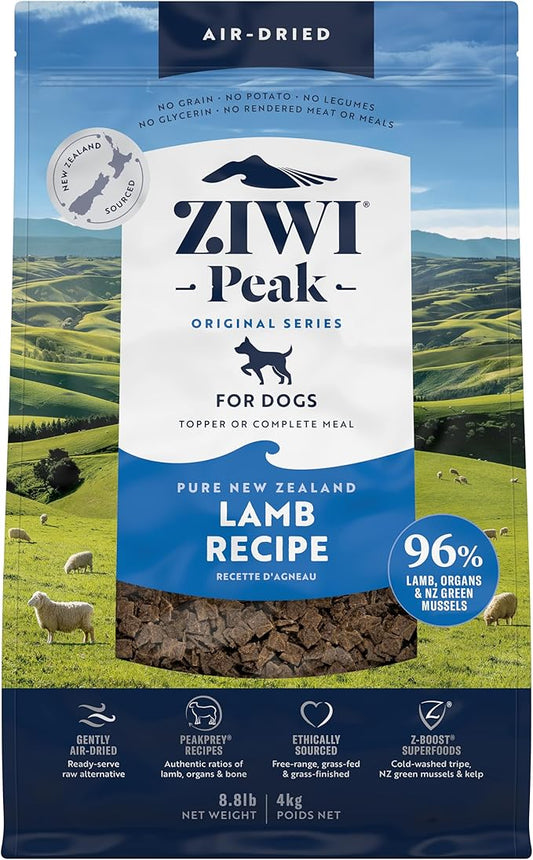 ZIWI Peak Air-Dried Dog Food ??Lamb - All Natural, High Protein, Grain Free, Limited Ingredient w/ Superfoods (140.8oz)