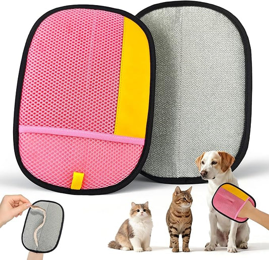 Pet Hair Removal Glove, Magic Brush Electrostatic Mitt, Pet Hair Remover Tool for Dog & Cat, Reusable Pet Hair Gloves Pet Grooming Needs, Fur Remover for Couch, Clothing, Carpet & Car Seat